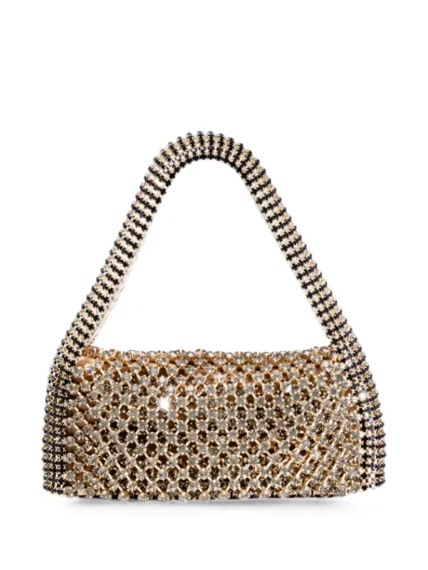 Benedetta Bruzziches crystal-embellished Rachele Grande shoulder bag Neutrals 0123194