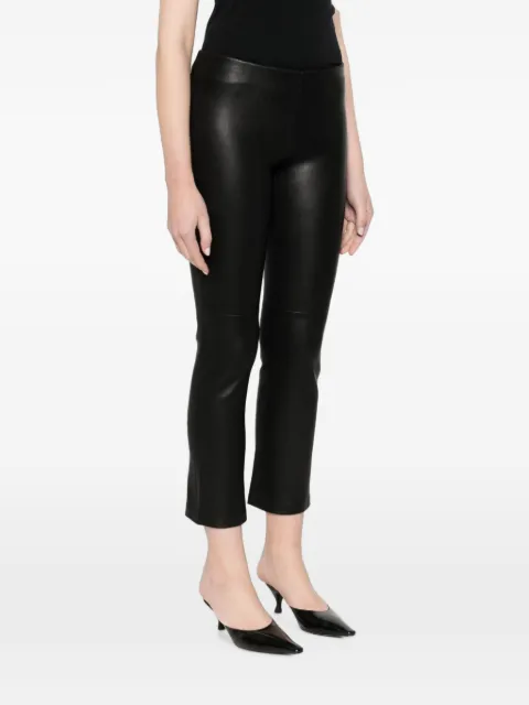 Stouls JP Twenty flared leather trousers Black JPTWENTYLEATHERBLACK