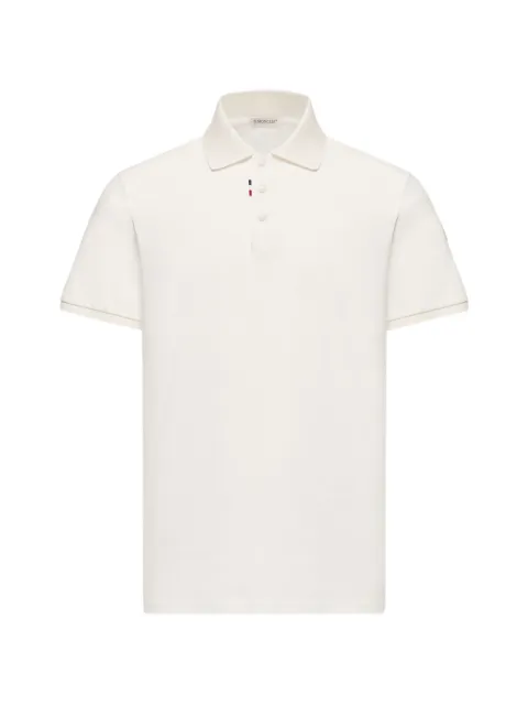 Moncler logo cotton-piquet polo shirt White L20918A0001789A16