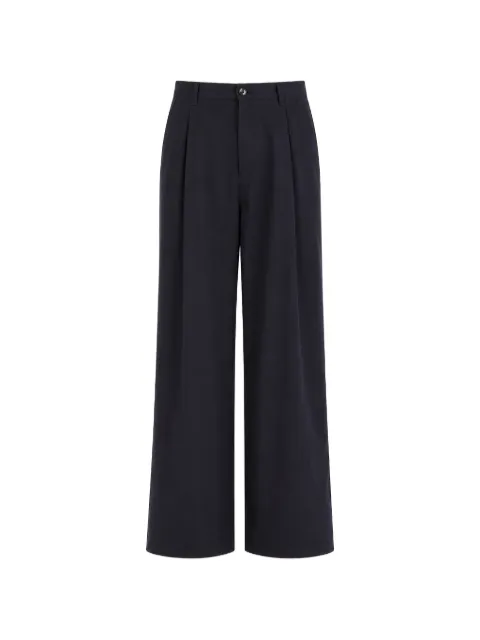 Société Anonyme St. Andrew pleated wide-leg trousers Blue STANDREWSA18U99CNPY80