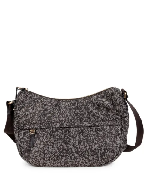 Borbonese B-Club OP-print zip-fastening shoulder bag Grey 91010340X95M32