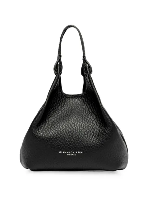 GIANNI CHIARINI Dua grained leather tote bag Black BS9718
