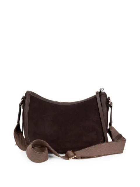 Borbonese suede leather shoulder bag Brown 910102340259286