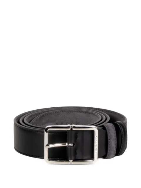 Hogan buckle-fastening leather belt Grey KFMC00Y0100VJU