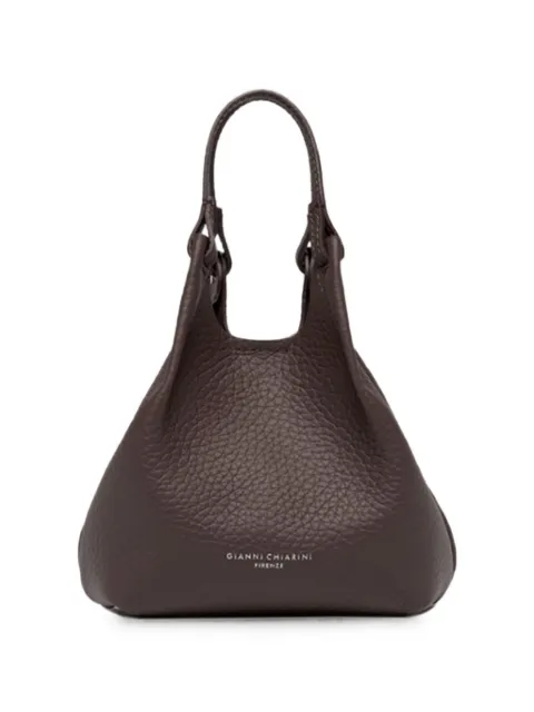GIANNI CHIARINI small Dua grained-leather tote bag Brown BS9718RNGDBLTU