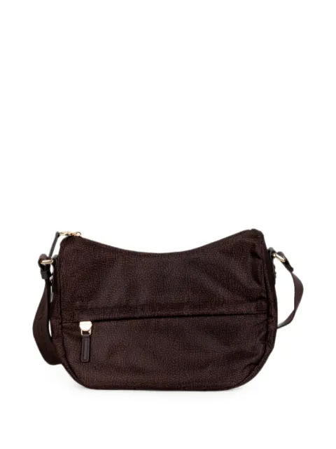 Borbonese OP-print zip-pocket crossbody bag Brown 91010339X95