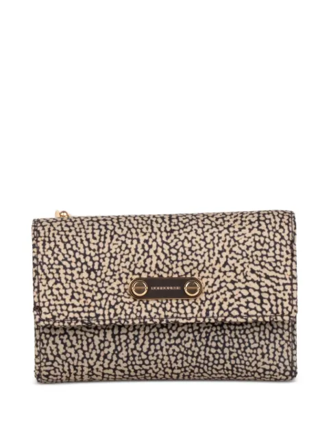 Borbonese OP Naturale logo-plaque wallet Neutrals 91020099