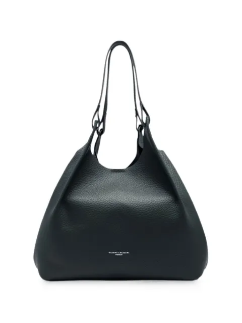 GIANNI CHIARINI DUA leather tote bag Green BS9720RNGDBLTU14603