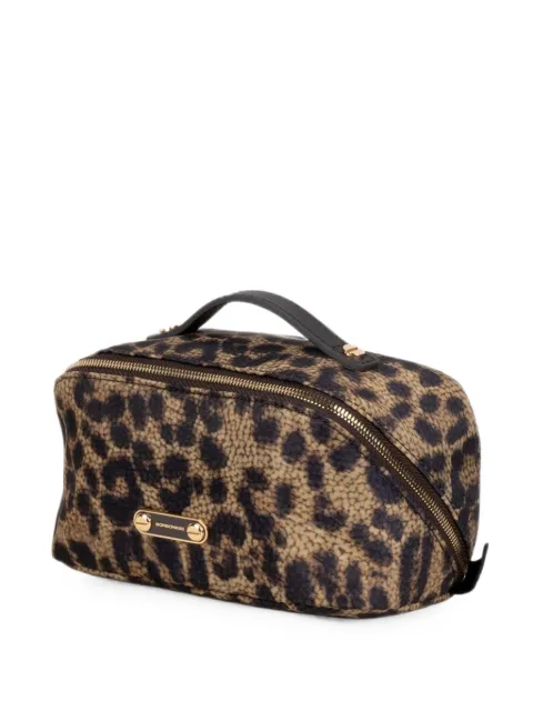 Borbonese leopard-print top-handle clutch bag Neutrals 910201030302255
