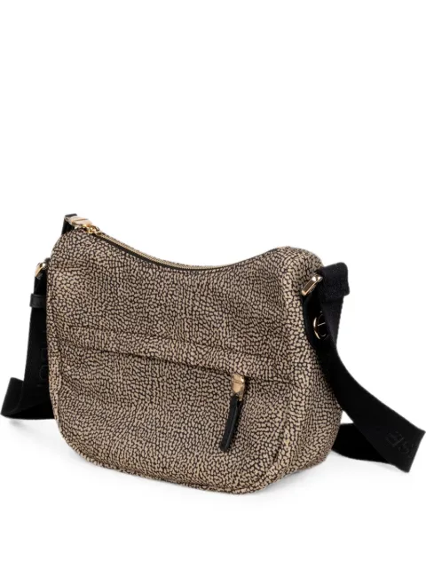 Borbonese OP-print shoulder bag Neutrals 91010338X95X11