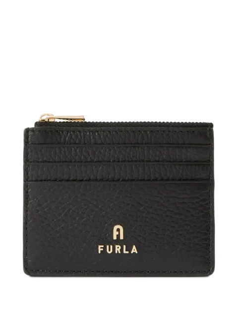 Furla logo-plaque zipped cardholder Black WP00388HSF000O6000