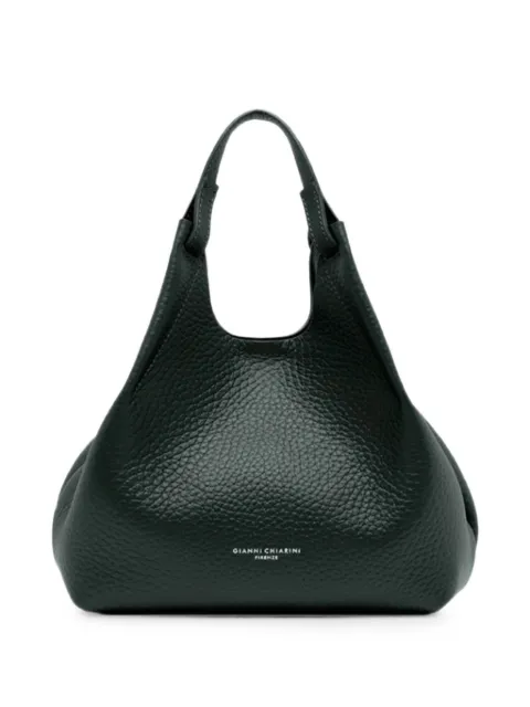GIANNI CHIARINI medium Dua grained-leather tote bag Green BS9719RNGDBL
