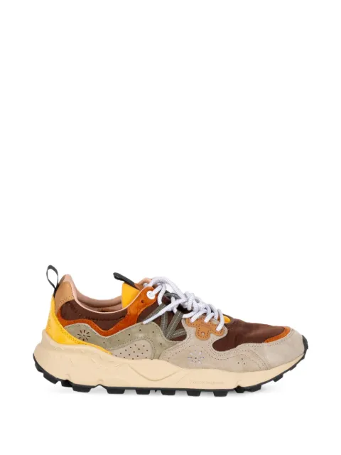 FLOWER MOUNTAIN Yamano panelled sneakers Brown YAMANO3011D11