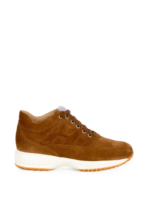 Hogan Interactive panelled sneakers Brown HXW00N00010BTM