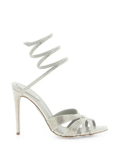 René Caovilla Dania crystal-embellished sandals Silver C12880105R001V232