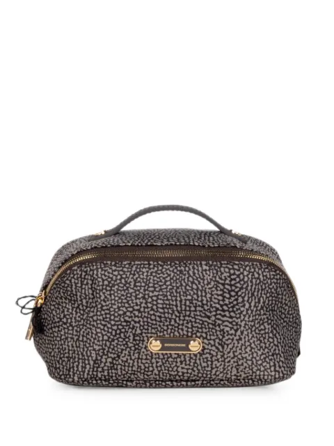 Borbonese O.P. print clutch bag Grey 91020103
