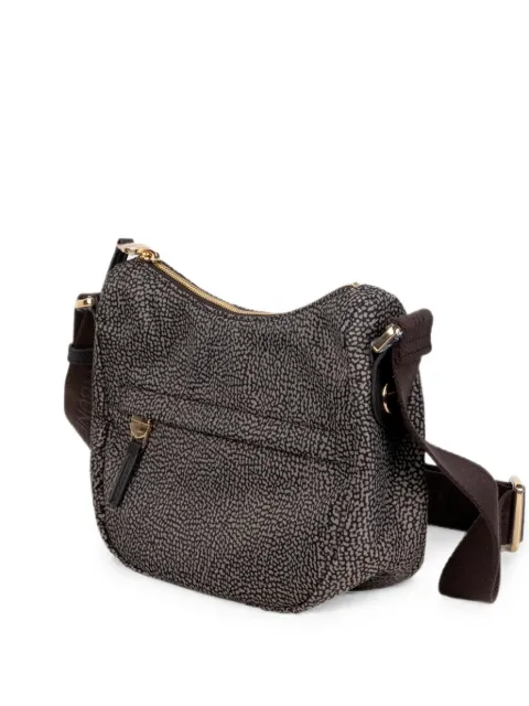 Borbonese OP-print shoulder bag Grey 91010338X95