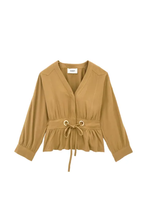 Ba&Sh tie-fastening peplum blouse Neutrals 1H26PREC
