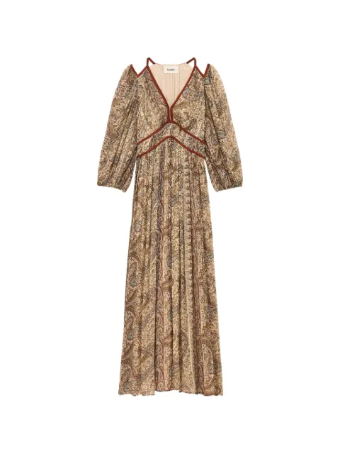 Ba&Sh Chana paisley-print cold-shoulder maxi dress Blue 1H26CHAN