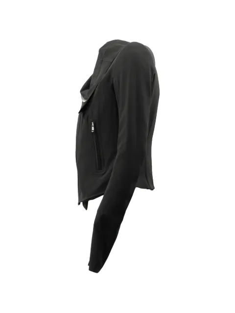 Rick Owens asymmetric-zip funnel-neck jacket Black RP02F5708HY