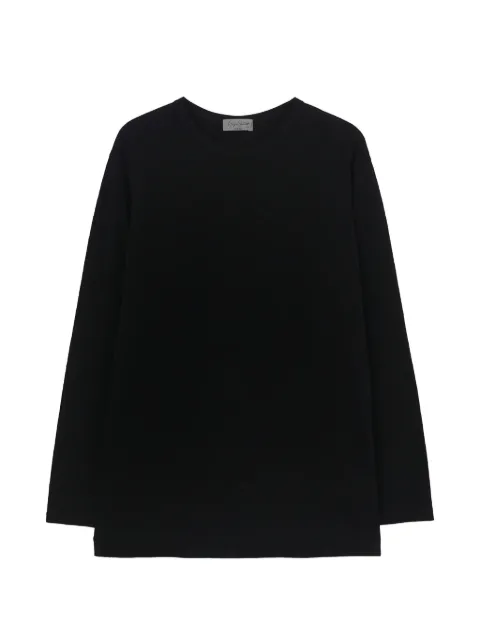 Yohji Yamamoto long-sleeve T-shirt Black HWT030704