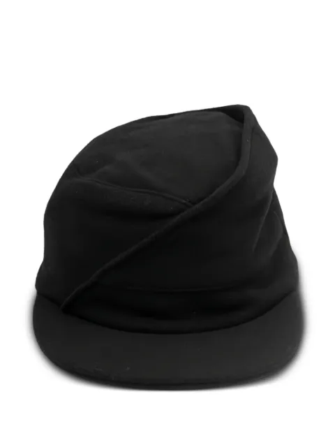 Yohji Yamamoto asymmetric cap Black HWH051633