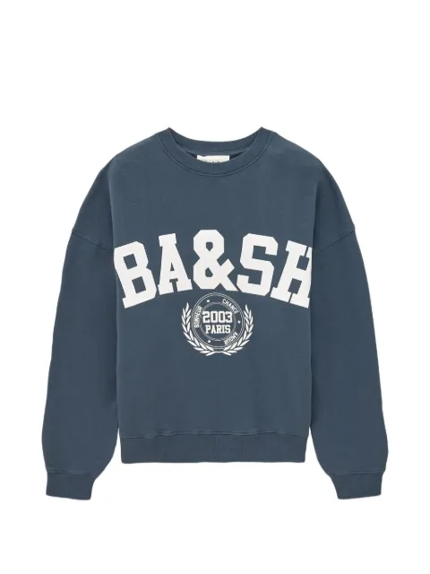 Ba&Sh Benjamin logo-print drop-shoulder sweatshirt Blue 1H26BENJ