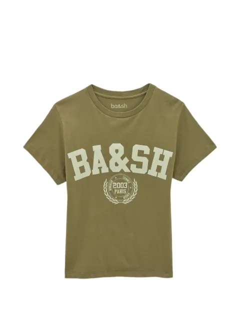 Ba&Sh logo-print crew-neck T-shirt Green 1H26IONI
