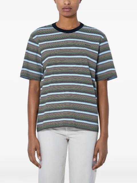 Marni striped-pattern T-shirt Blue THJE0407S0UTC681STB44