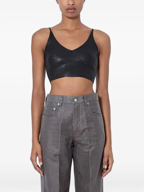 Rick Owens V-neck top Black RP02F5120LSV