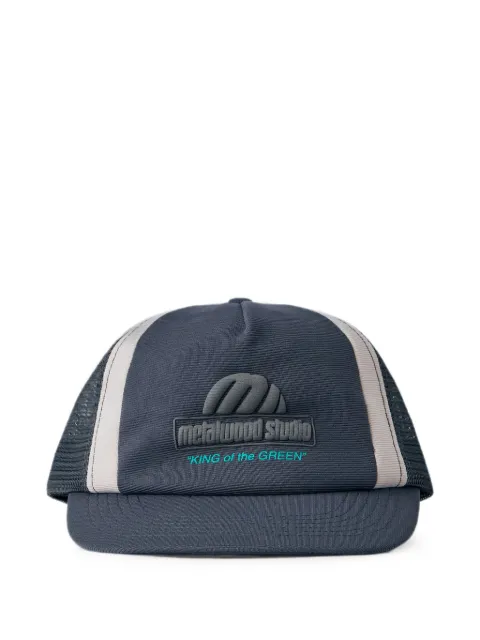 Metalwood Studio King Of The Greens mesh-panel curved-brim cap Grey 26SS0103BLK