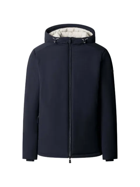 Hackett London quilted hooded jacket Blue HM4000251