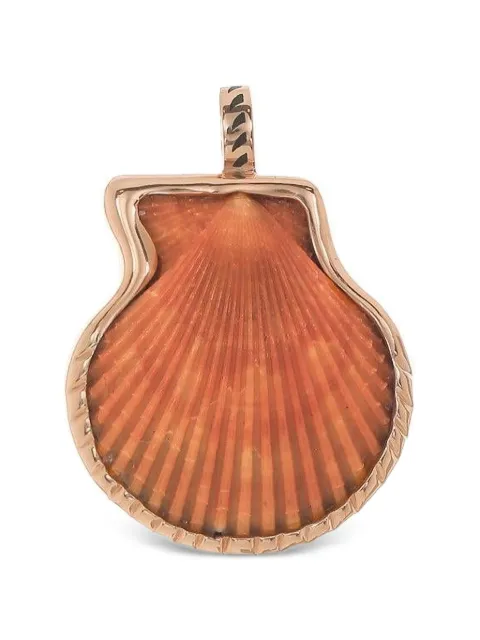 Dezso Clam shell pendant Pink WCMLNATURAL