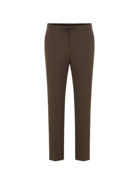 Herno drawstring-waist straight-leg trousers Brown PT000155U12773S8815