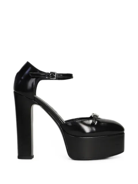 Chantal buckle-detail platform pumps Black 3306