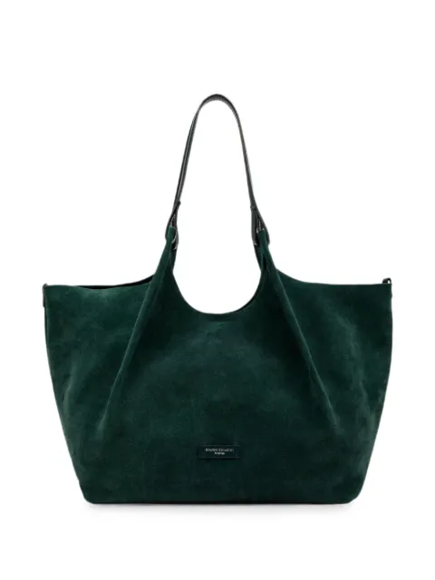 GIANNI CHIARINI large Dua suede shoulder bag Green BS9800CMPL
