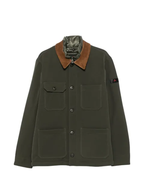 Peuterey Bergher corduroy-collar padded jacket Green PEU597701192052