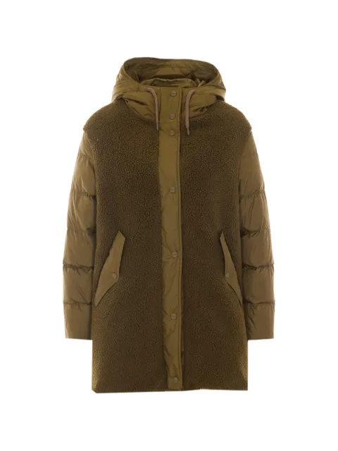 Herno shearling-detail padded parka Green PI002300D12763