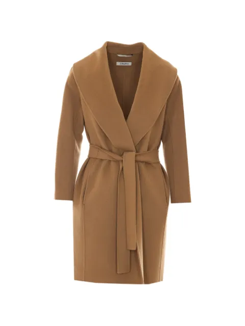'S Max Mara belted shawl-collar coat Neutrals 2629016061600MESSI045