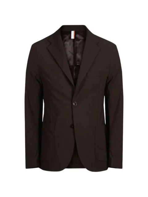 PMDS Louis single-breasted notch-lapel blazer Brown LOUIS7350092
