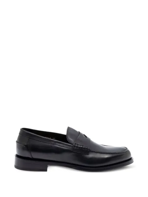 Doucal's leather loafers Black DU3241BRANUF188NN00