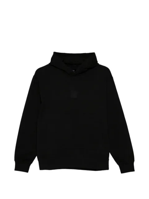 C.P. Company Metropolis Series logo-patch hoodie Black 21CLSS017A006452W999