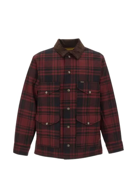 Filson check-pattern corduroy-collar jacket Red FMCPS0144