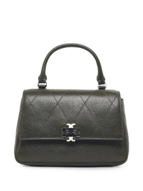 Tory Burch mini Charlie quilted top-handle crossbody Green 186032