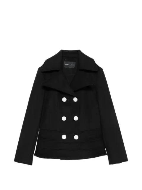 Proenza Schouler double-breasted peplum coat Black R2642000AW173L