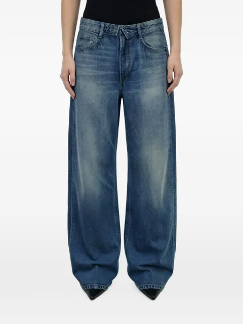LIU JO zip-detail wide-leg jeans Blue UF6500D0396