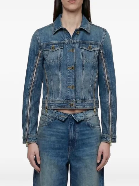 LIU JO zip-detail denim jacket Blue UF6501D0396