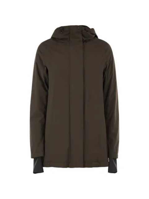 Herno A-Shape 2Layers hooded jacket Brown PI002227D12840