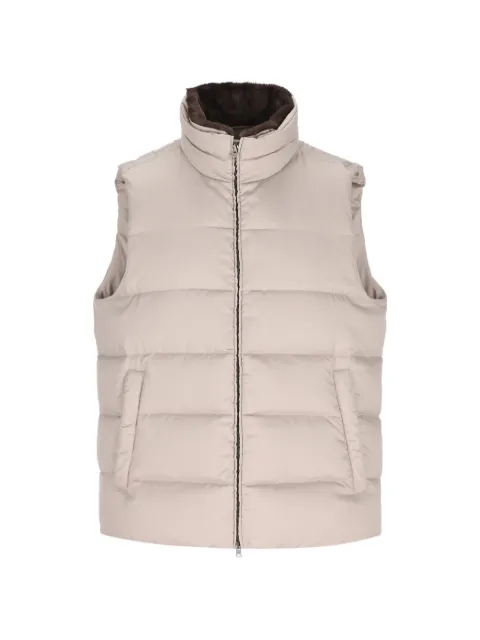 Herno quilted high-neck gilet Neutrals PI001267U12414Z