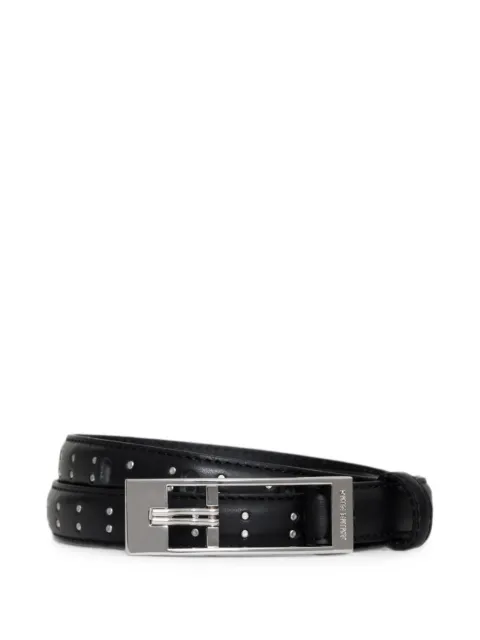 ANINE BING Elly belt studs smooth leather Black A1212728